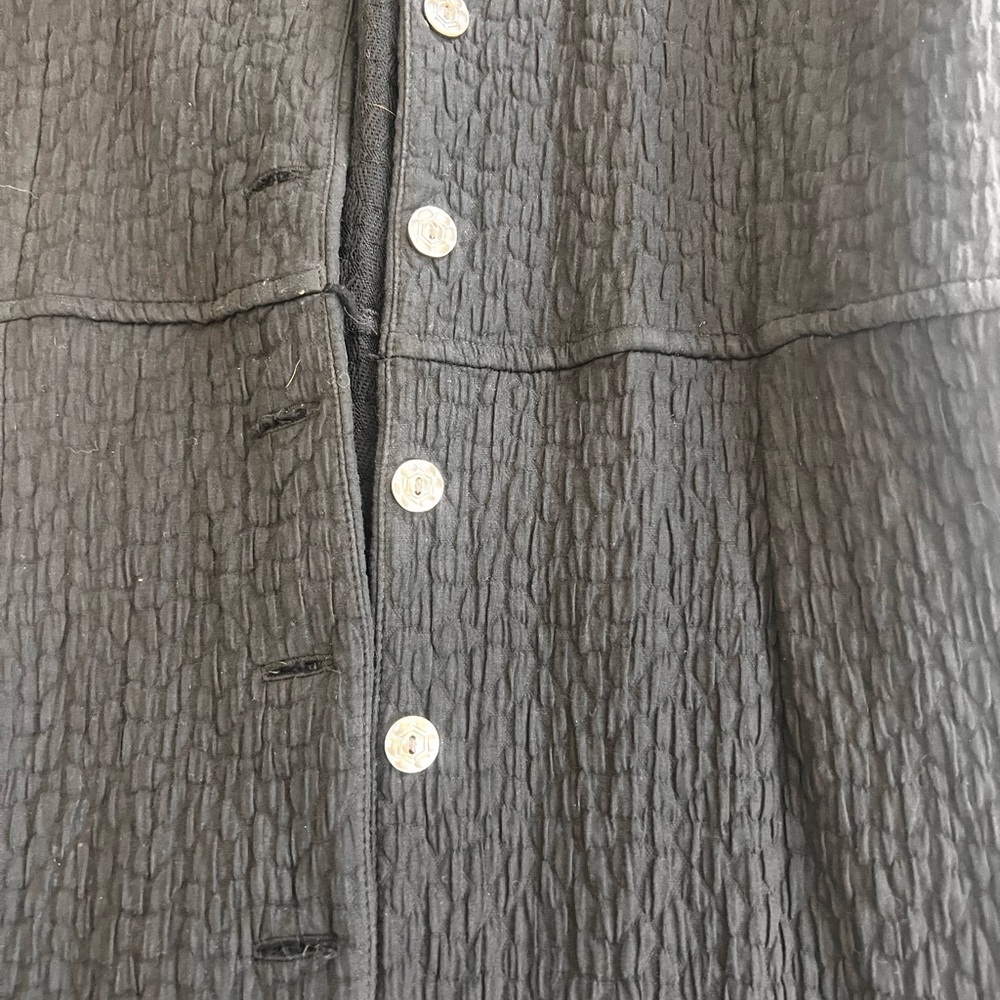 Jill McGowen Black Button-Up Coat - Picture 2 of 12